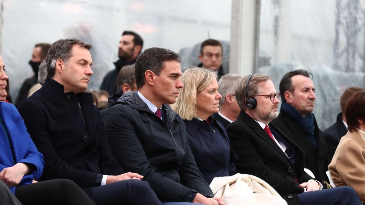 Pedro Sánchez, en el acto de homenaje por el día europeo de las víctimas del terrorismo.