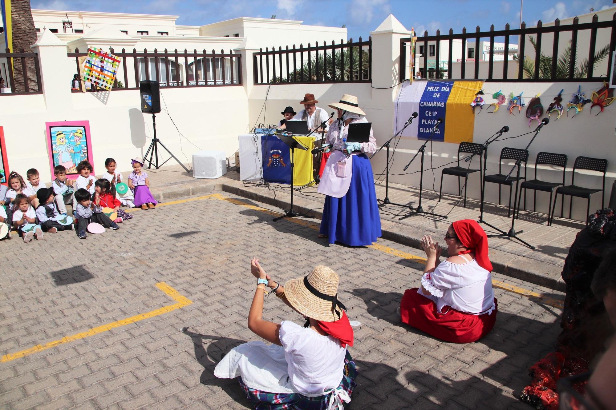 Celebración del Día de Canarias en el colegio de Playa Blanca