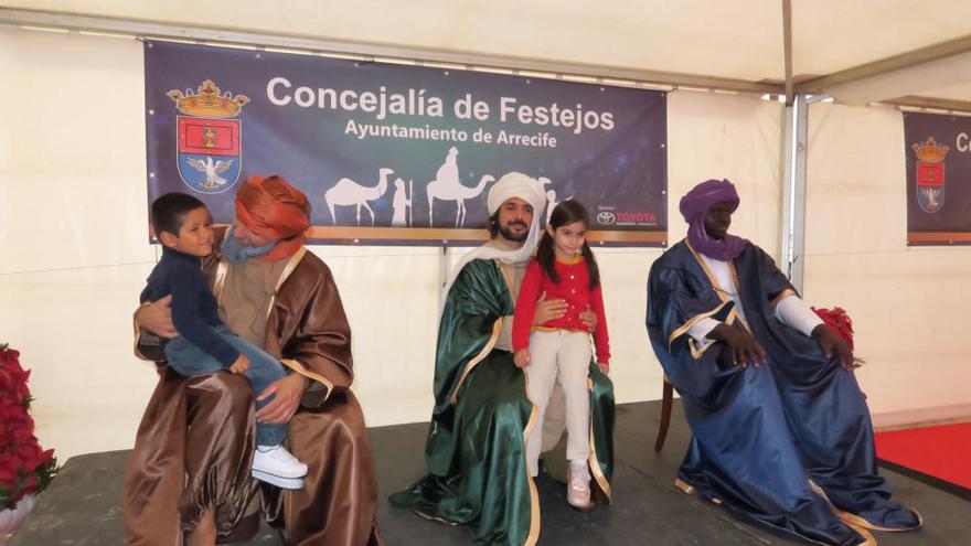 Llegada y cabalgata de los Reyes Magos en Arrecife