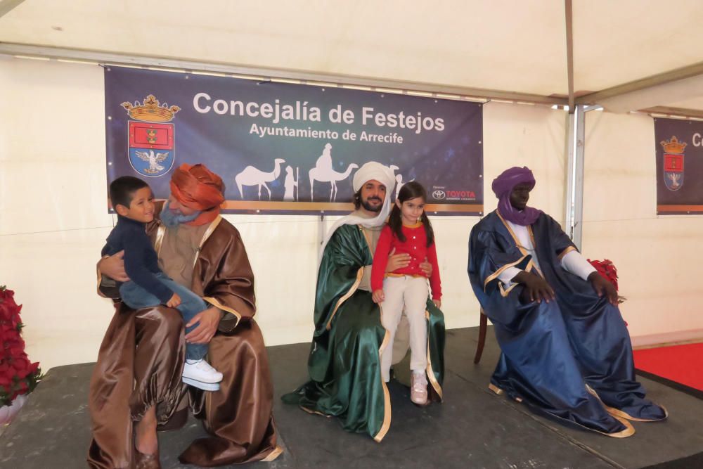 Llegada y cabalgata de los Reyes Magos en Arrecife