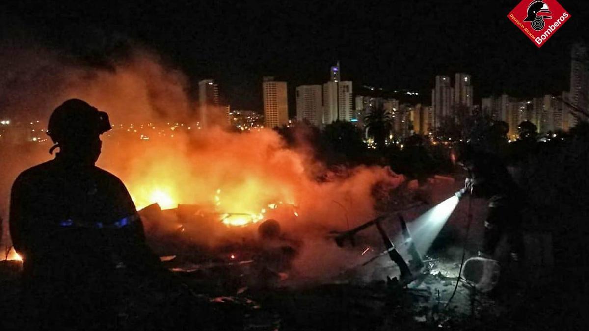 Nuevo incendio en la partida de Armanello en Benidorm