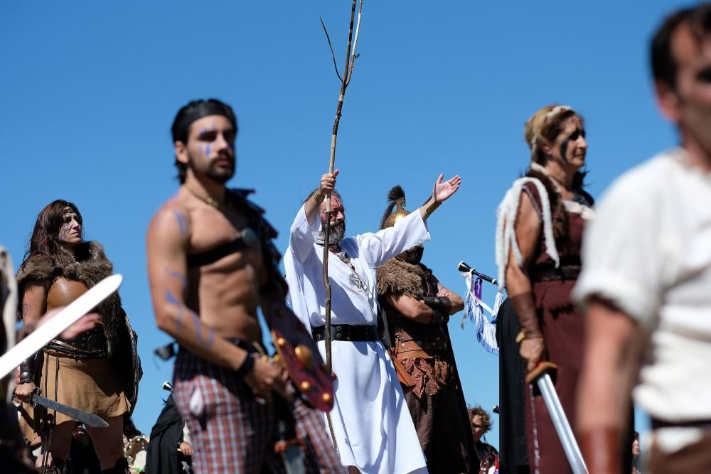 Batalla en la fiesta Astur romana en Carabanzo