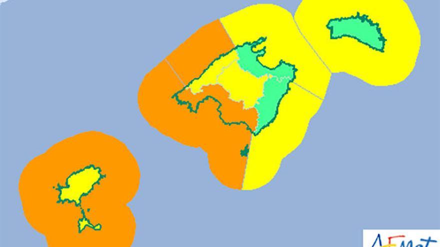 Previsión del tiempo en las Pitiusas.