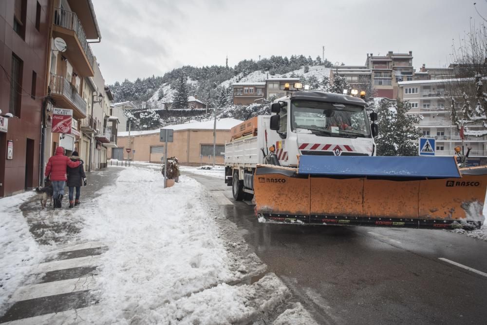 Fotos de la nevada a la Catalunya Central