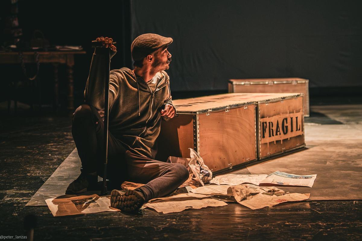 Ensayo de la obra que se estrena este jueves en la ESAD de Málaga.