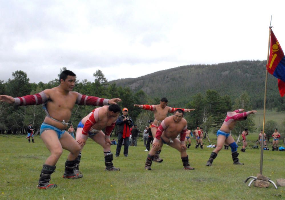 Mongolia - El Naadam festival tradicional mongol.