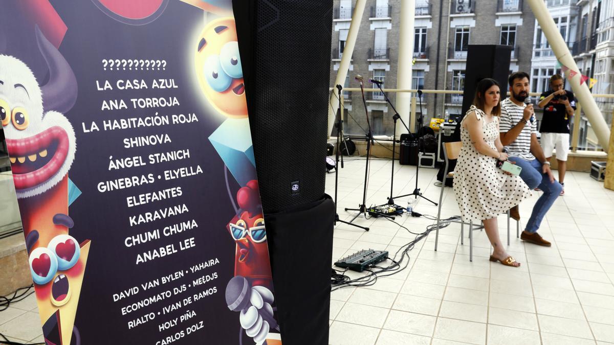 María Pablo y Miguel López, en la presentación del Festival Amante de Borja.