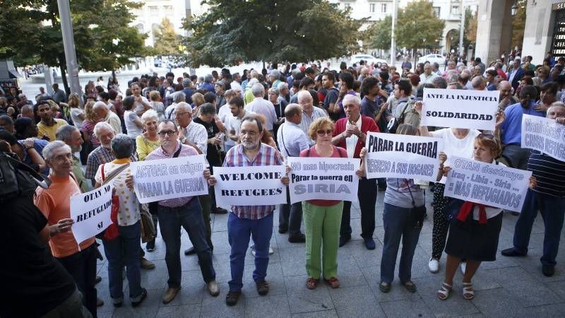 Protesta en Zaragoza por la inacción europea en Siria