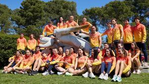La selección española, en el CAR Sant Cugat antes del corte final
