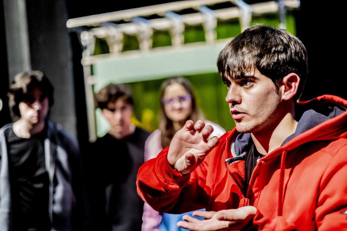 Un momento de los ensayos de 'Invisible'