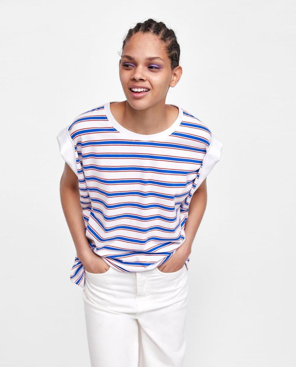 Camiseta de rayas de Zara (Precio: 5,99 euros)