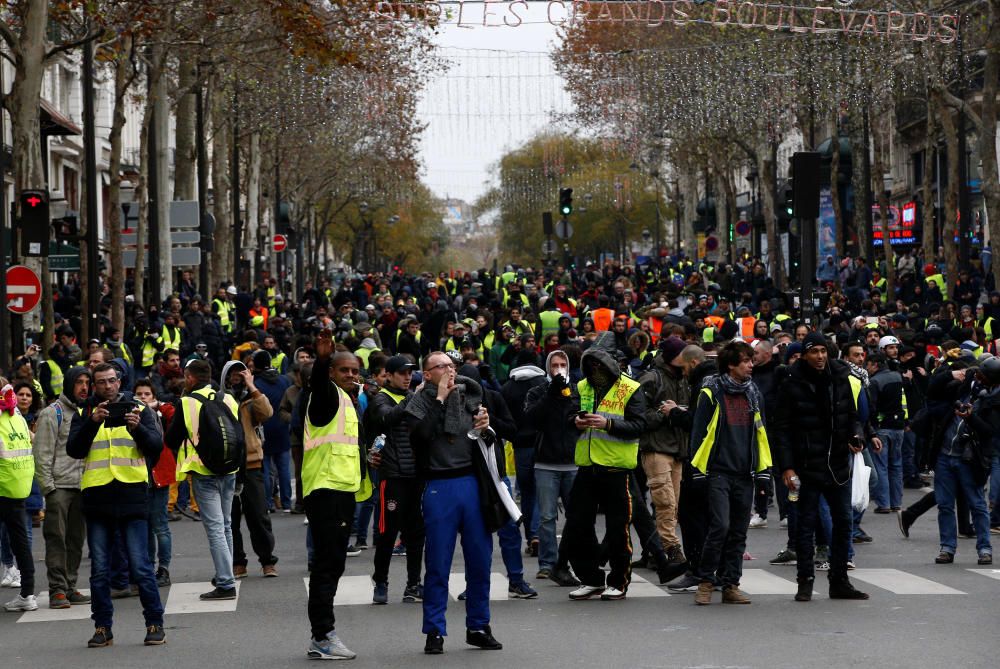 Protesta de los ''chalecos amarillos'' en París