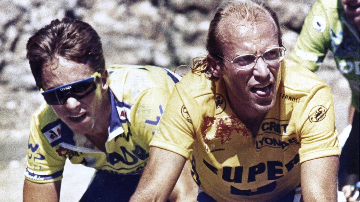 Greg Lemond y Laurent Fignon