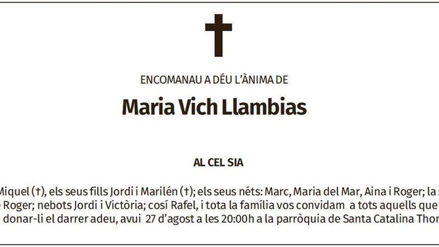 Maria Vich Llambias