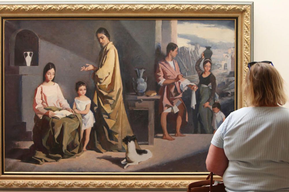 La exposición 'Pintura religiosa' se compone de ocho obras hasta ahora desconocidas para el gran público, del veterano pintor Félix Revello de Toro, firmadas entre 1948 y 2007.