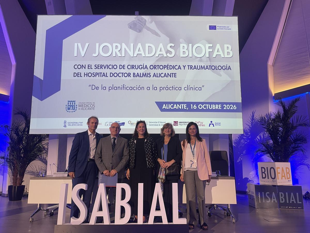 Autoridades en las jornadas mixtas del Hospital de Alicante e Isabial
