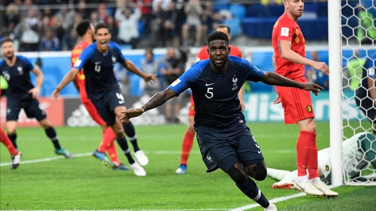 Con el gol de Umtiti el Barça empata al Tottenham como clubes goleadores en el mundial: 11 tantos
