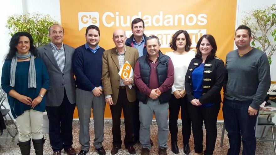 Integrantes de la ejecutiva comarcal de Ciudadanos
