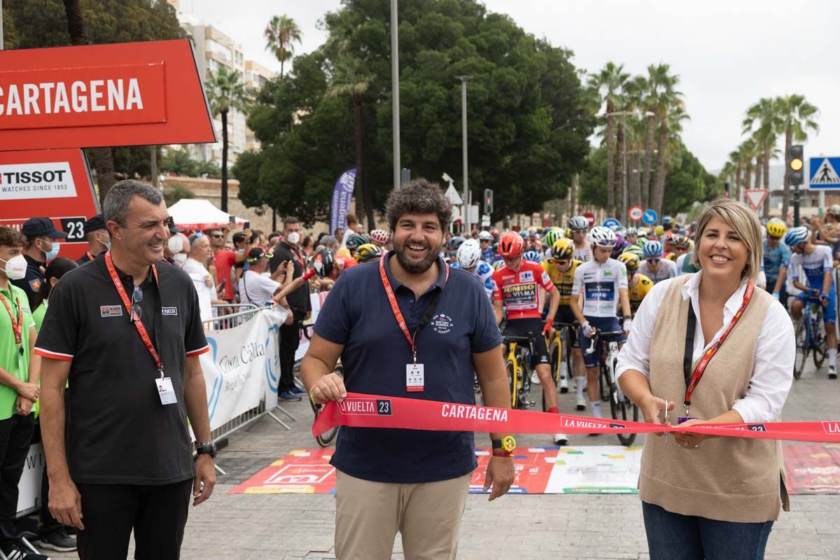 Las mejores fotos de la salida de la Vuelta a España desde Cartagena