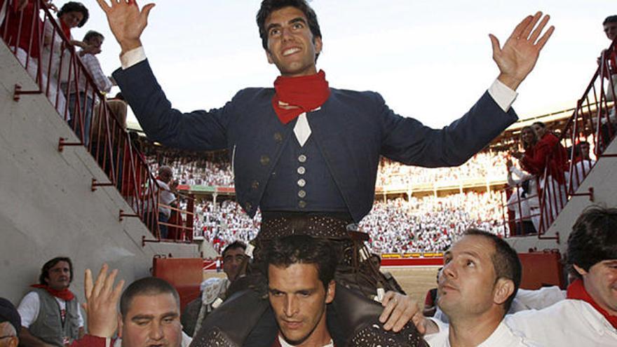 Rotundo éxito de Sergio Galán ayer en Pamplona.