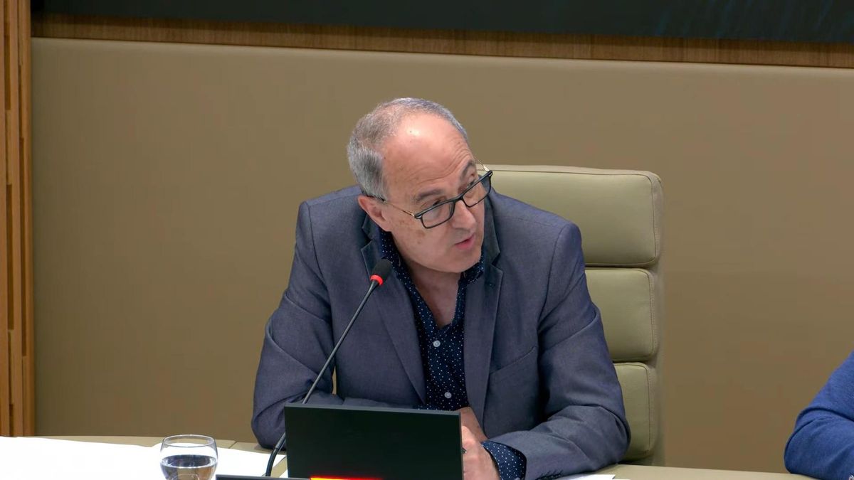Josep Codony, en la comparecencia de esta mañana en el Parlament.