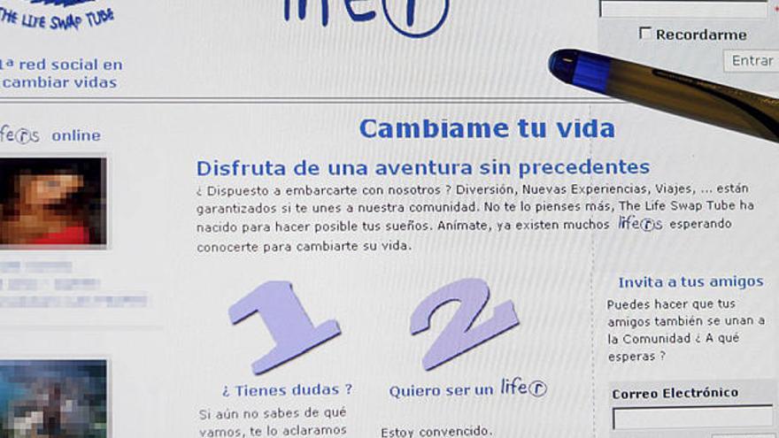 Imagen de la página ´thelifeswaptube.com´.