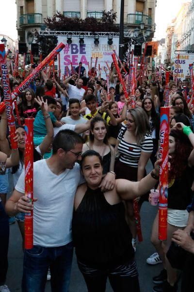 Los peñistas ponen el color en la iniciativa de Va