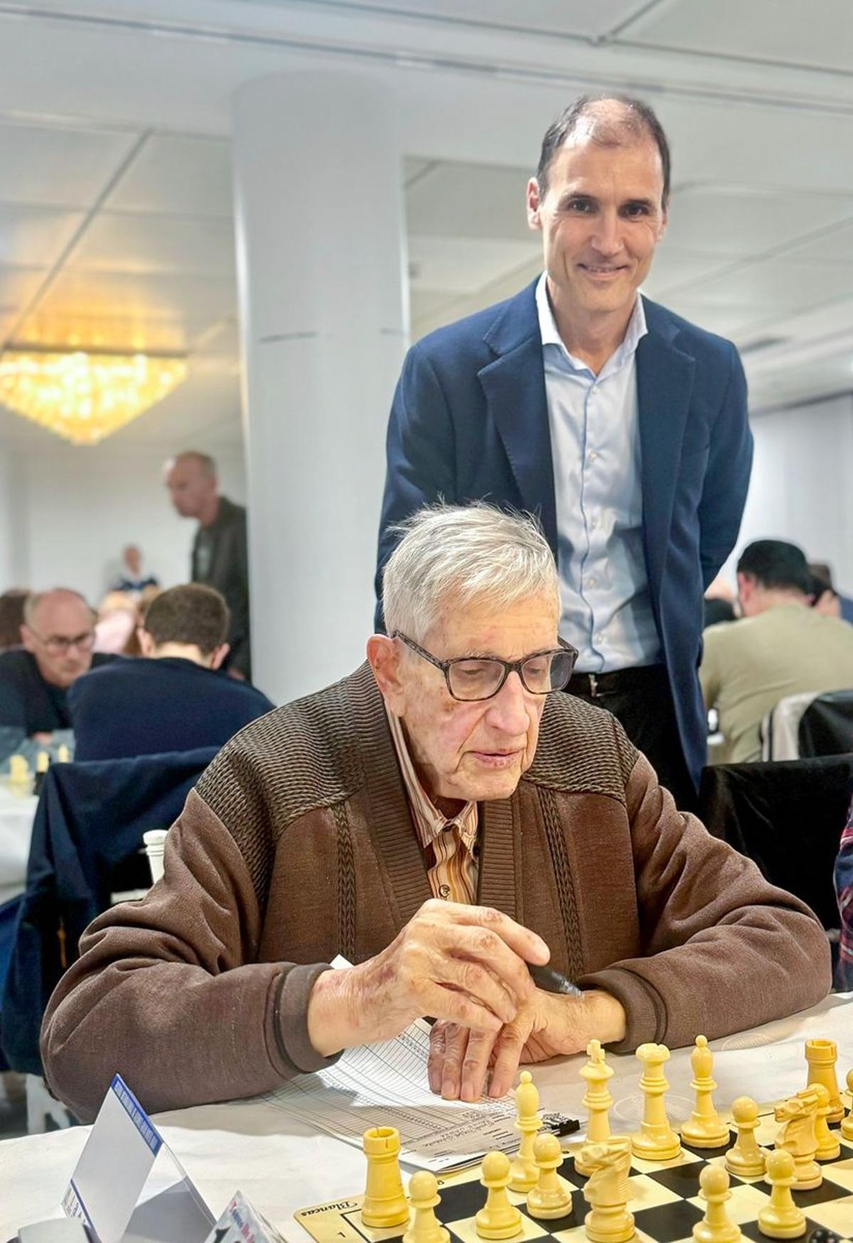 Vicente Moral, durante una partida