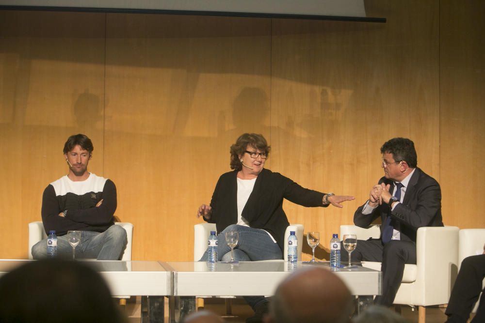 El seleccionador Julen Lopetegui en la Universidad de Alicante.