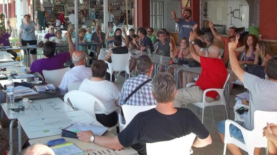 Un momento de la reunión de este sábado por la tarde.