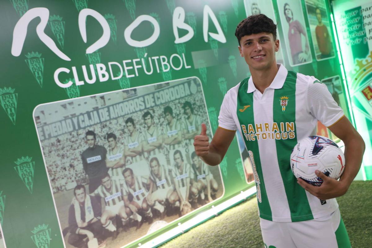 Budesca, en su puesta de largo como jugador del Córdoba CF.