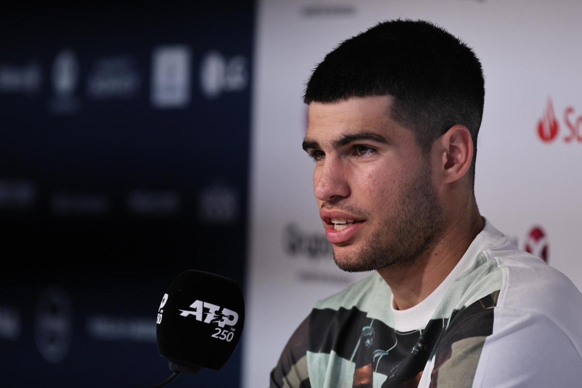 Alcaraz en rueda de prensa