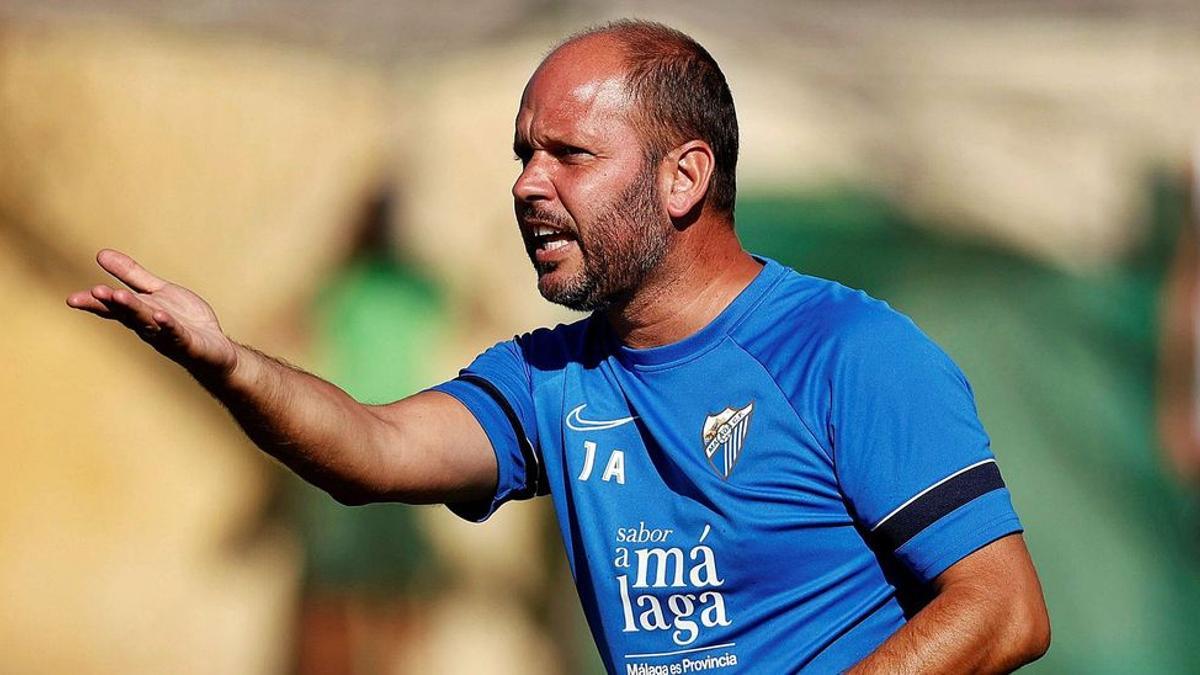 José Alberto López, durante una sesión de entrenamiento