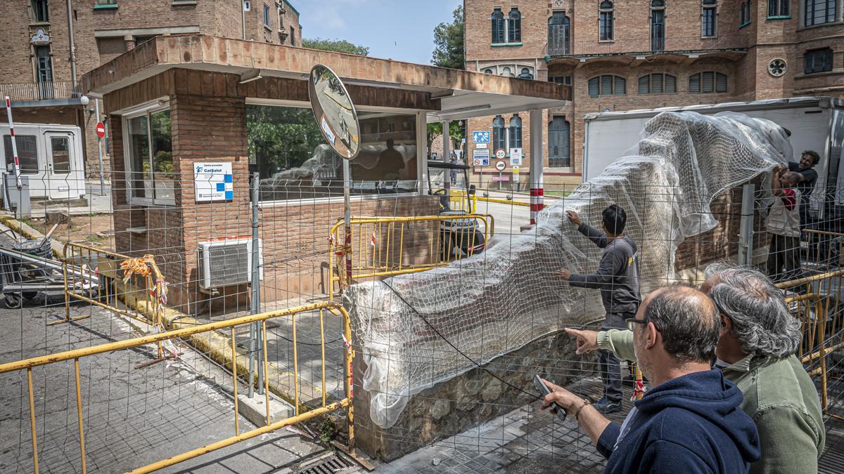 Un hombre muere al caerle un muro en el recinto de Sant Pau en Barcelona