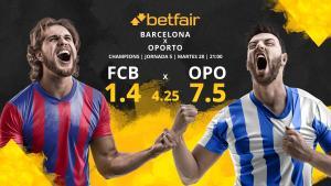 FC Barcelona vs. FC Oporto: horario, TV, estadísticas, clasificación y pronósticos