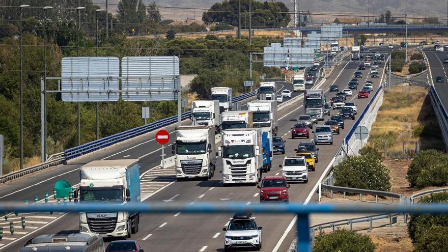 Operación salida en las carreteras de Aragón.