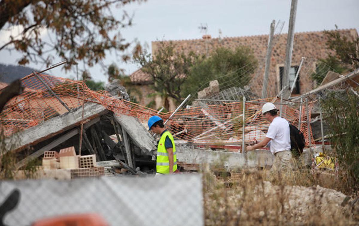 Un obrero de 36 años muere al derrumbarse un edificio en Marratxí