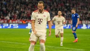 Harry Kane celebra su medio centenar de dianas con el Bayern