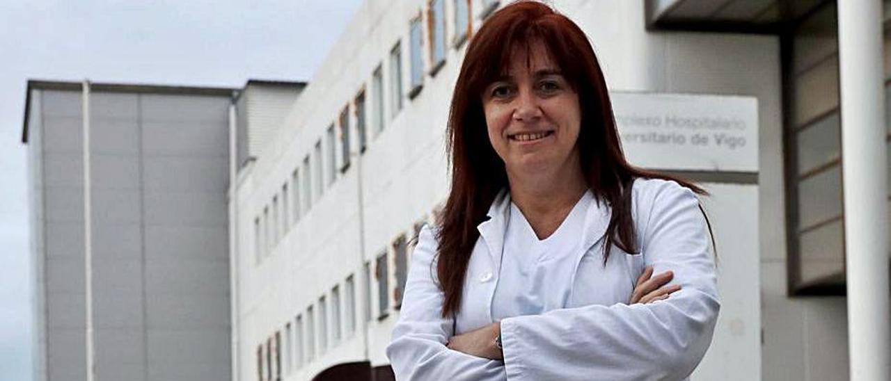 La doctora Raquel Sánchez Santos, ayer, en el Meixoeiro.