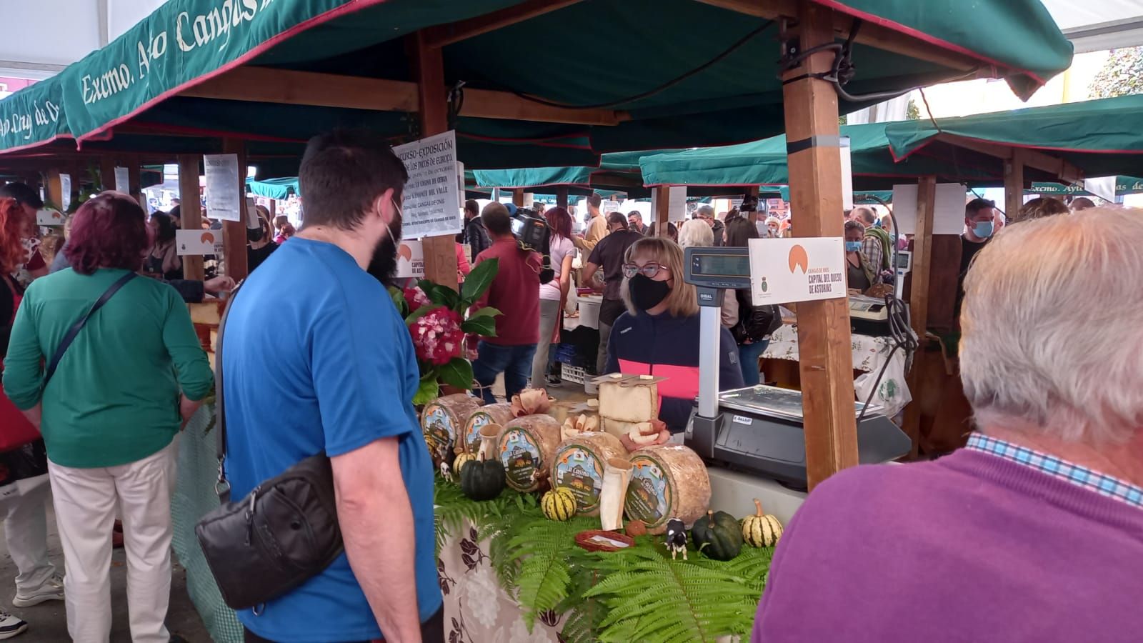 Cangas de Onís, a tope con el certamen quesero de los Picos de Europa y la Feria de la Miel