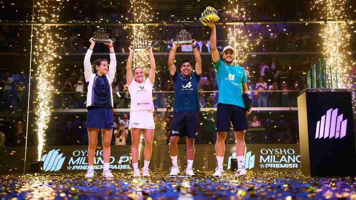 Los campeones del Oysho Milano P1 Premier Padel