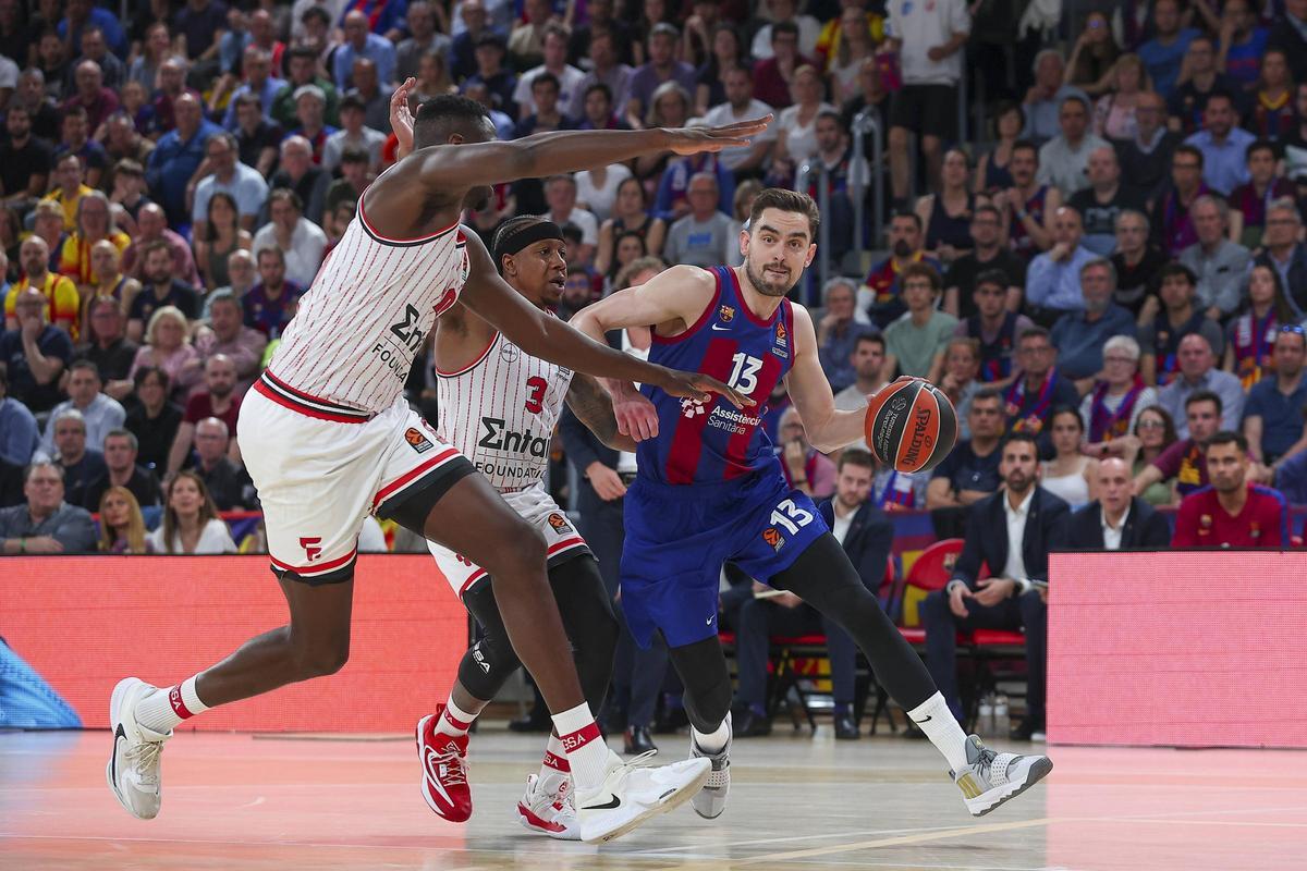 Euroliga. Barça - Olympiacos, quinto y definitivo partido del playoff, en imágenes.