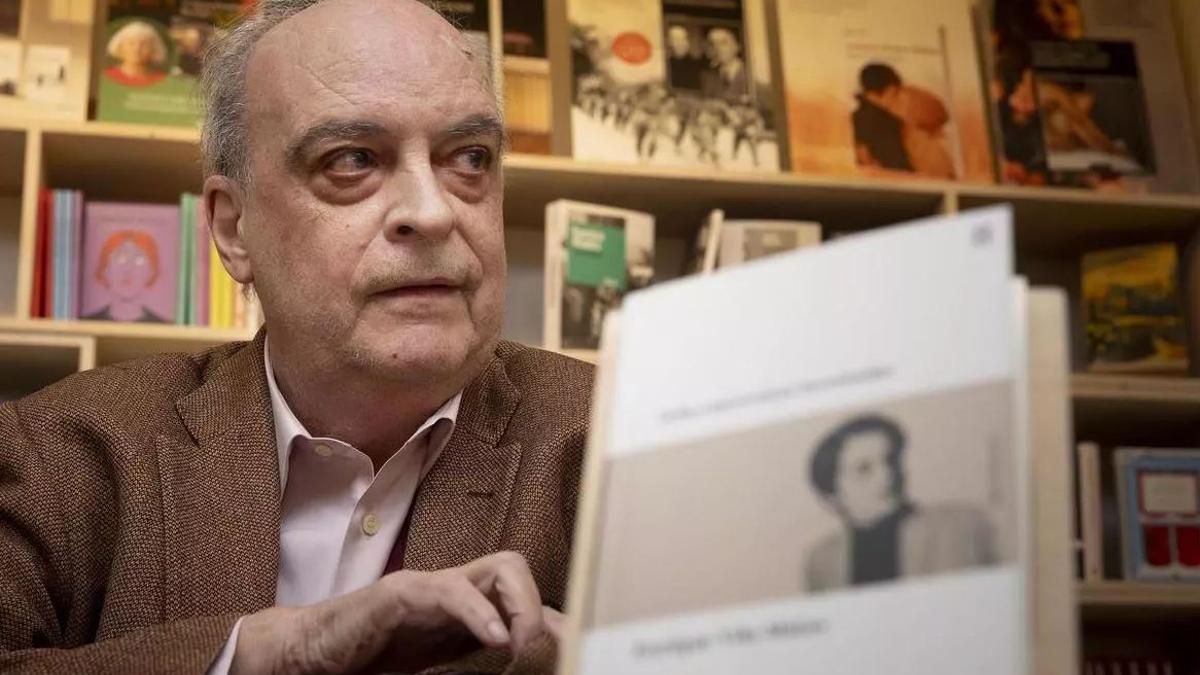 Vila-Matas, en la presentació de «Ocho entrevistas inventadas», fa uns dies a Barcelona.