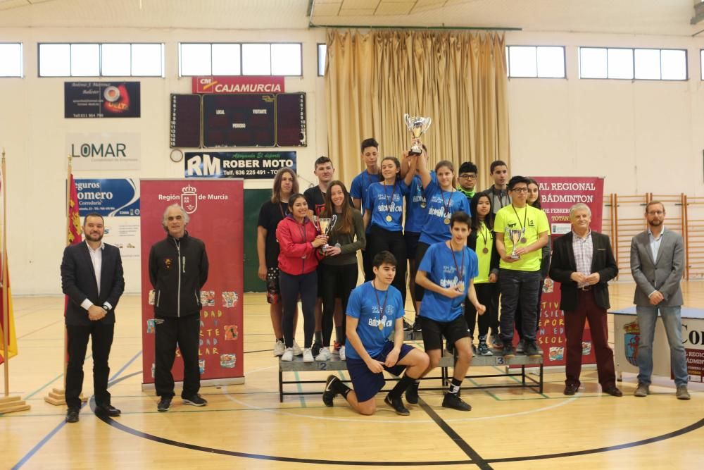 Final Regional de bádminton de Deporte Escolar