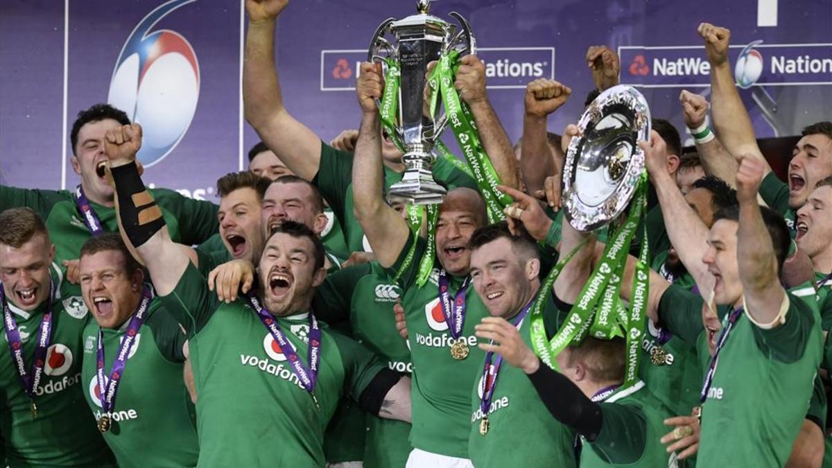 Irlanda celebró por todo lo alto su gran éxito en el Seis Naciones