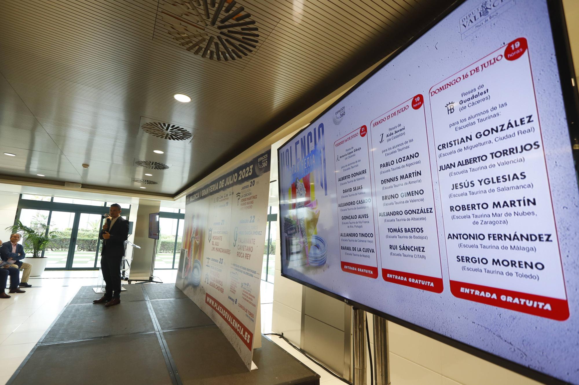 La presentación de los carteles taurinos de la Feria de Julio, en imágenes