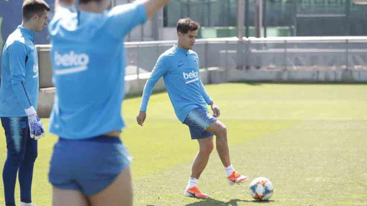 Coutinho ha participado en el entrenamiento