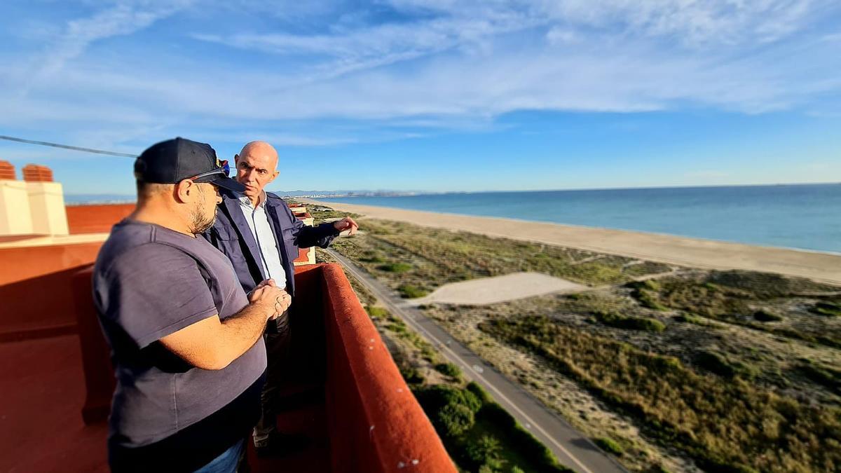 José Gosálbez en las playas cercanas a l'Albufera.