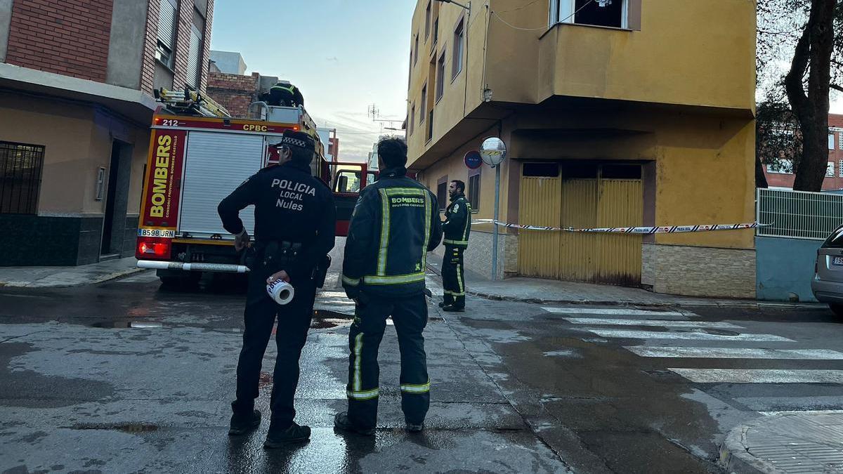 Incendio en un edificio okupado de Nules