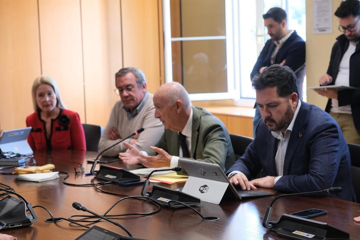 El concejal Francisco Hernández Spínola durante su intervención en el Pleno.